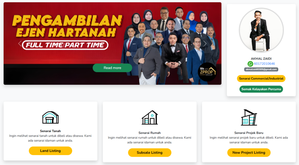 Perunding hartanah berdaftar bersama ServisPerundingHartanah.com. Sedia membantu anda dalam urusan jual beli & sewa rumah secara profesional dan telus.